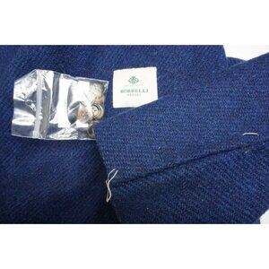 Borrelli Napoli Sorrento Blue Heavy Tweed Wool Sport Coat Jacket Sz 42 BRAND NEW
